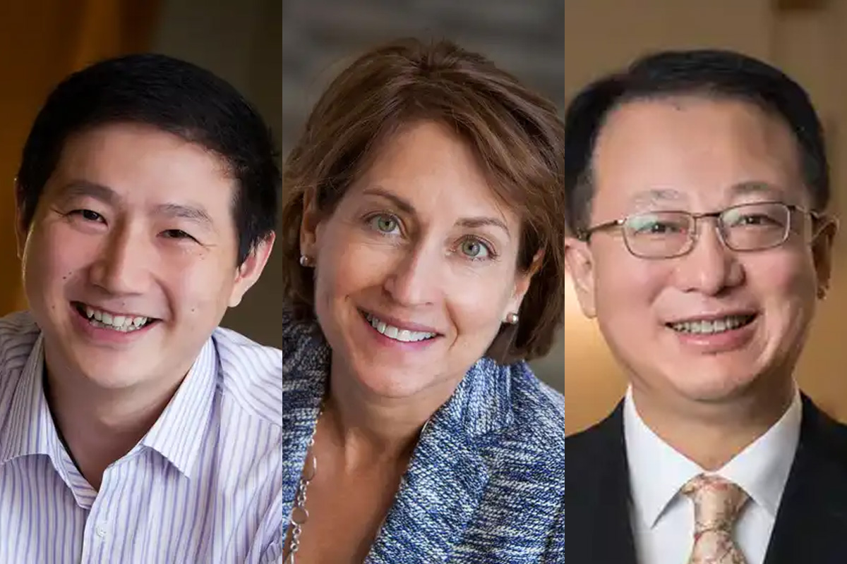 (From left): Chen, Setton, Yuan