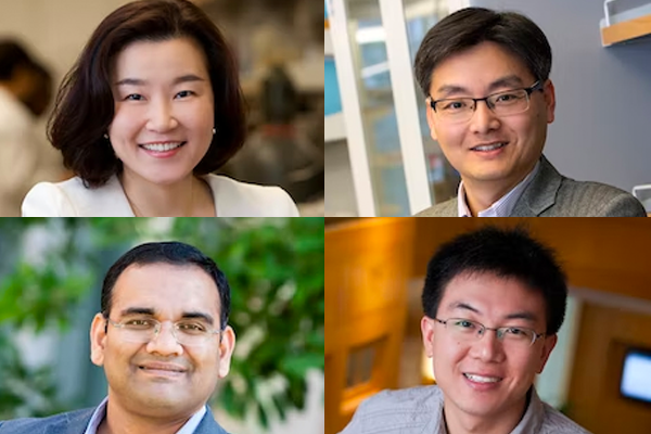 Clockwise from top left: Young-Shin Jun, Zhen (Jason) He, Fuzhong Zhang and Vijay Ramani
