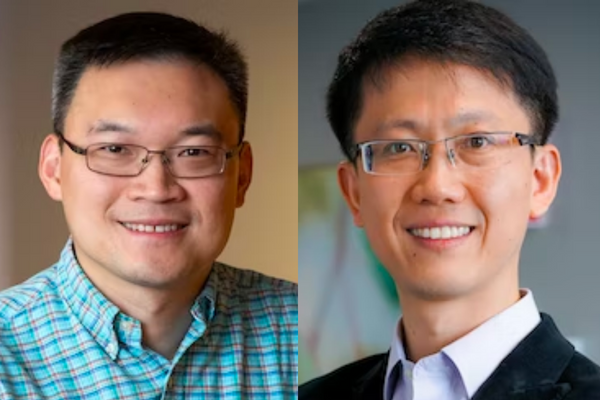 (From left): Song Hu, Yong Wang