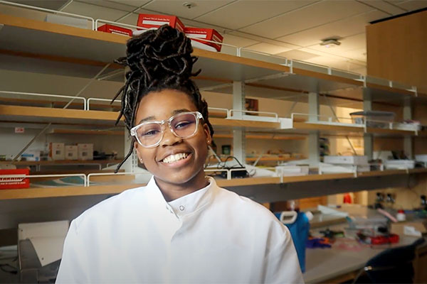 Laura Brown spent six weeks this summer performing research in the lab of Christine O'Brien, assistant professor of biomedical engineering