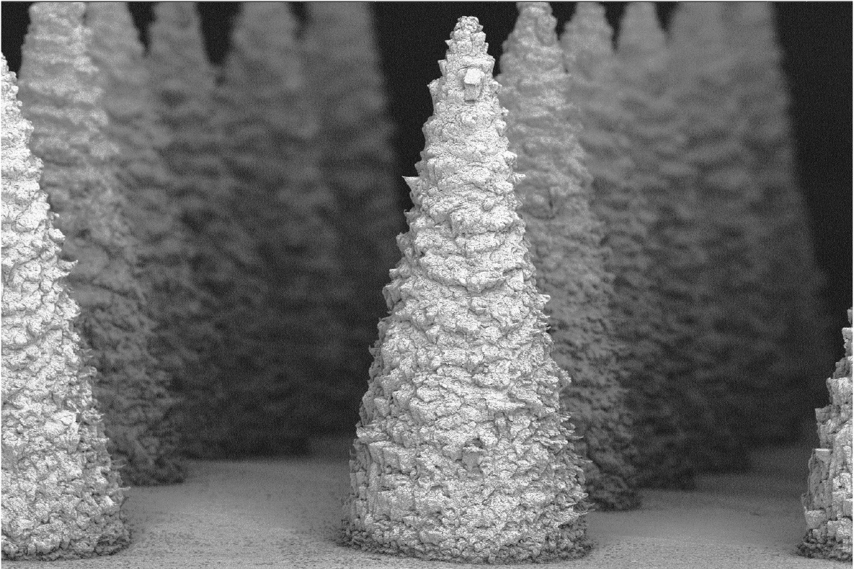 New research from the lab of Srikanth Singamaneni shows the early success of a microneedle patch that can be applied on the skin to quickly and safely capture biomarkers from the biofluid in the skin and quantify them accurately on the patch. The patch detected early signs of kidney injury and may one day support home or point-of-care monitoring without requiring refrigeration. (Credit: Singamaneni lab)